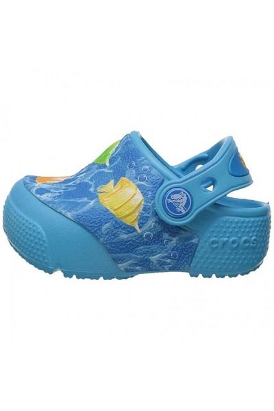 Crocs Saboti Funlab Lights Fish 20-21 Eu - C5 Us Albastru - Electric Blue