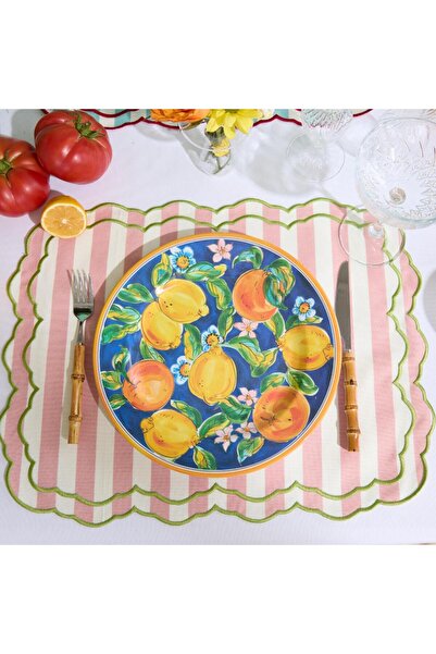 Giqu Home Stripe Amerikan Servis 2 Adet