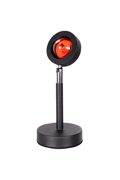 Aptel LED lamp, Sunset Light model, black, 27 cm