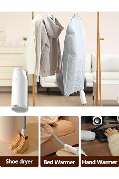 COOYA Portable Clothes Dryer, Mini Clothes Dryer with Shoes Drying Attachment and Foldable Drying Rack