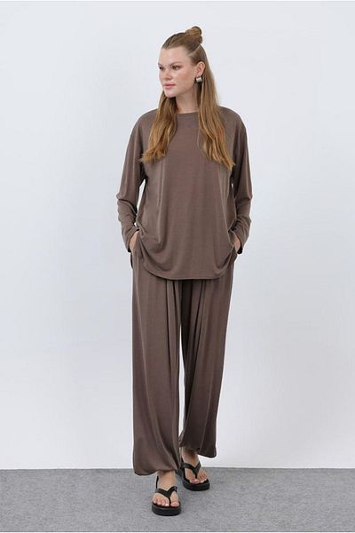 Moda Rosa - Brown - Shalwar Suit