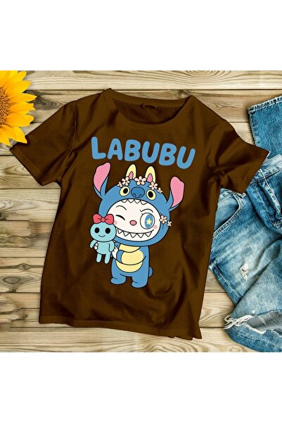 SOHR LABUBU STITCH ŠTAMPANA VELEKLADEĆA DEČJA MAJICA