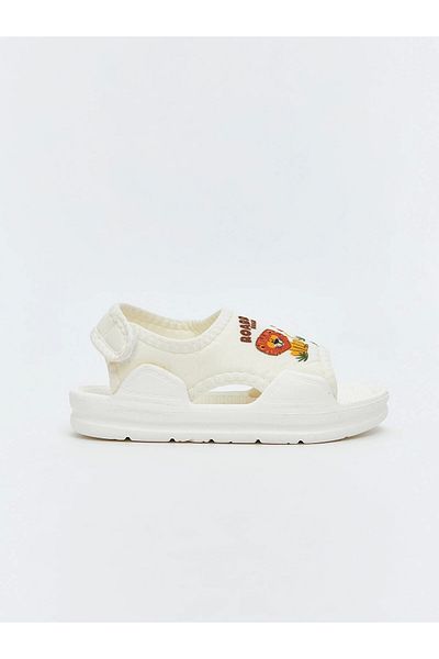 LC Waikiki Lcw Steps Beige Animal Printed Baby Boy Sandals