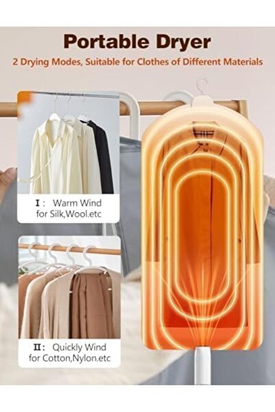 COOYA Portable Clothes Dryer, Mini Clothes Dryer with Shoes Drying Attachment and Foldable Drying Rack