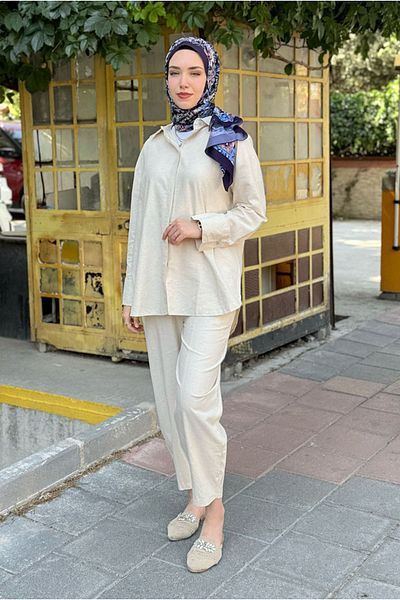 Moda Rosa 25Y7556 - Beige - Linen Basic Set