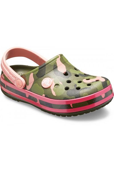 Crocs Saboti Crocs Crocband Multi-Graphic Clog 29-30 EU - C12 US Pepene galben - Melon
