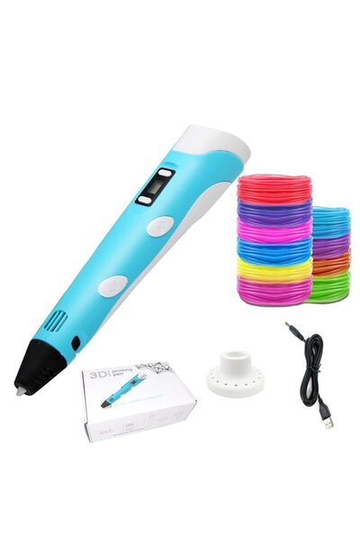 OEM Stilou 3D, afișaj digital, ABS/PLA, 1,75 mm, albastru