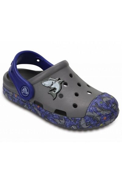Crocs Saboti Crocs Bump It Graphic 25-26 EU - C9 US Gri - Smoke