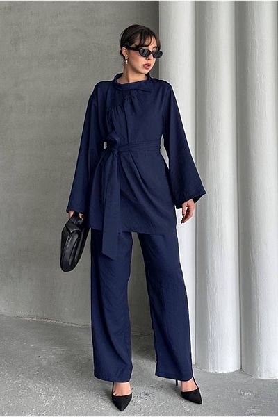 Moda Rosa 25Y7512 - Dark Blue - Shoulder Button Detail Suit