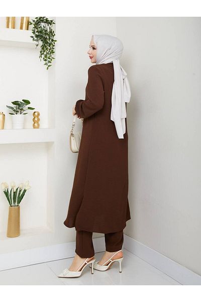 MODA EGE Ayrobin Fabric Long Double Suit