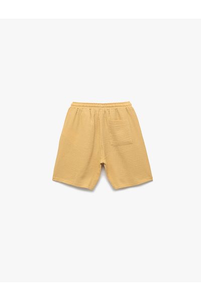 Koton Cotton Waist Lace Pocket Muslin Basic Shorts