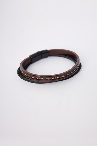 Tudors Men's Genuine Leather Bracelet