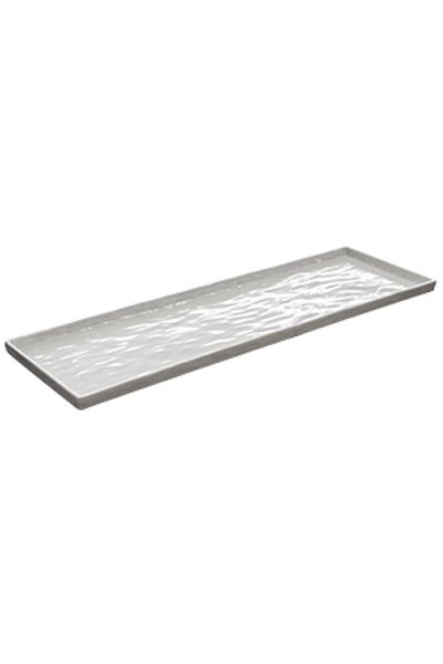 Raki Rectangular melamine serving tray RAKI 16 3x53x1cm white