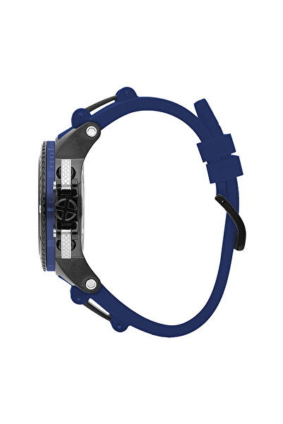 Quantum Hng535.659 Men's Sports Watch – Black Case, Blue Silicone Band