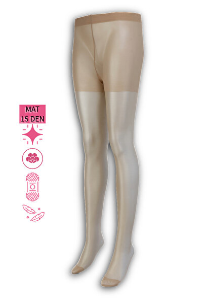 Ottoland Original Women Pantyhose Matte 15 Den Stretchy Soft Luxurious Thinfit Non-Slip Anti-Escape Silky Texture