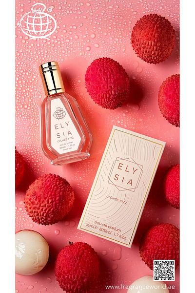 Fragrance World Eau de Parfum Elysia Lychee Fizz by Fragrance World, Women, 50 ml
