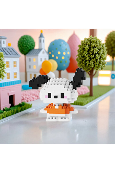 Bricks | Pinkyday | Pochacco – Sürpriz Hediyeli 3D Yapboz Mini Blok Seti – Su...