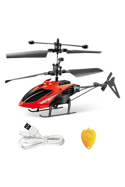 OEM Remote Controlled Helicopter with Motion Sensor, LED Light, 3.7V Battery Capacity, Red