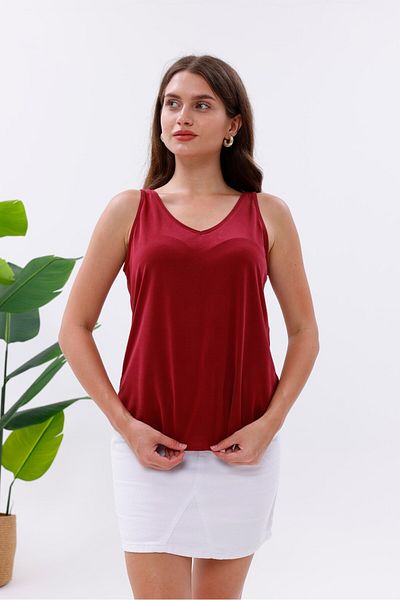 Pulli Collection Lycra Modal Fabric V-Neck Undershirt