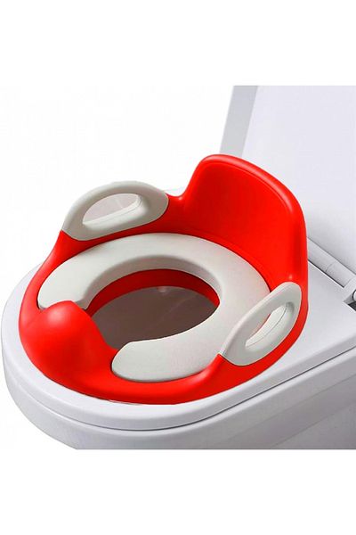 BEAUTY AMBITION Potty Training Seat for Kids Boys Girls, Toddlers Toilet Seat Cover for Baby Red