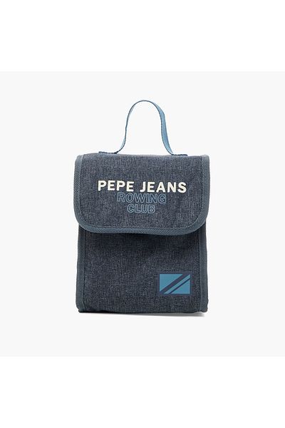 Pepe Jeans Logo Print Lunch Bag with Grab Handle