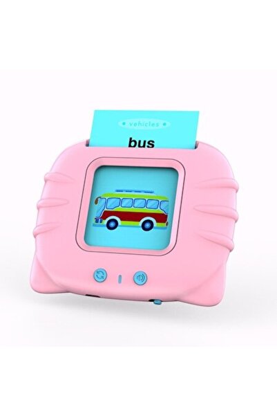 Stone Jucărie educativă pentru copii Stone®, cu fișe și sunete, 224 de cuvinte, roz