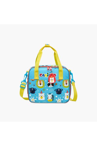 CARIOCA Animal Print Lunch Bag with Zip Closure