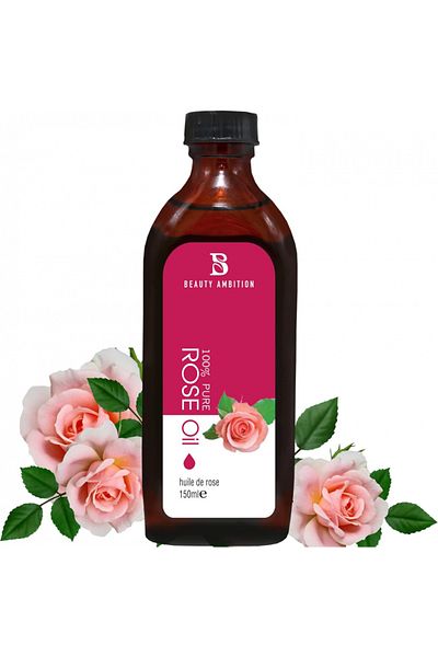 BEAUTY AMBITION Essential Oils for Hair and Skin Care - 150 Ml Rose Oil