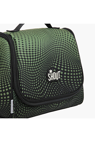 Shout Printed Lunch Bag with Zip Closure