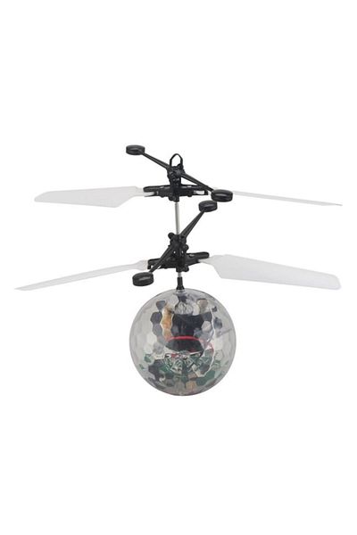 OEM Mini IR Helicopter Disco Ball Multicolor