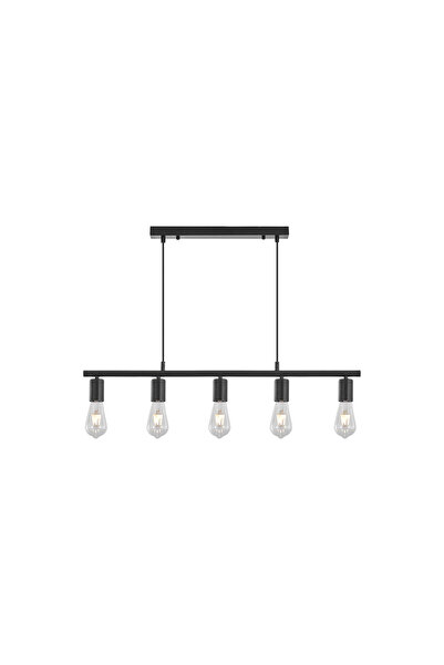 Braytron Lampă suspendată G006S-5H-5xE27 Neagră