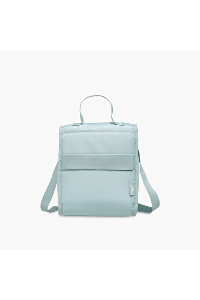 Reebok Logo Print Lunch Bag with Zip Closure