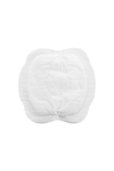 Bocioland Tampoane superabsorbante pentru san conturate cu forma anatomica, 100 de bucati, Alb