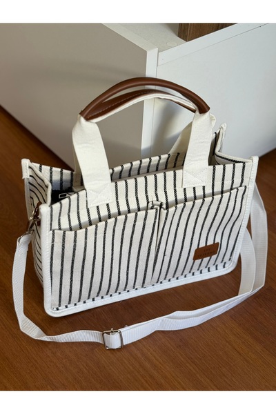 Bagnest Canvas Women's Hand and Shoulder Bag with Front Pocket