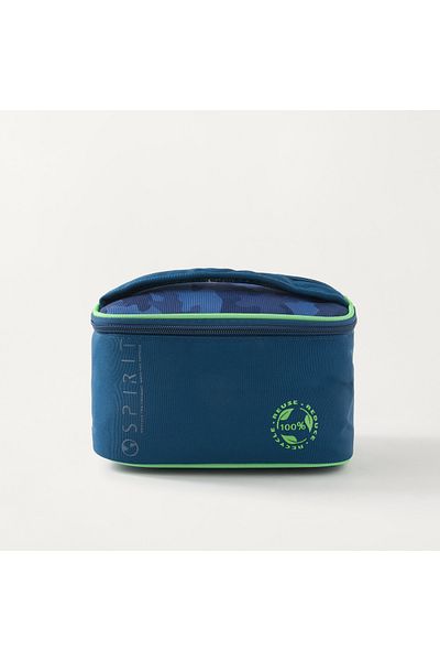 Spirit Camouflage Print Lunch Bag with Top Handle and Zip Closure