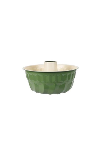 Excellent Houseware Lorient pudding mold, green, carbon steel, ceramic interior 22 x H10 cm