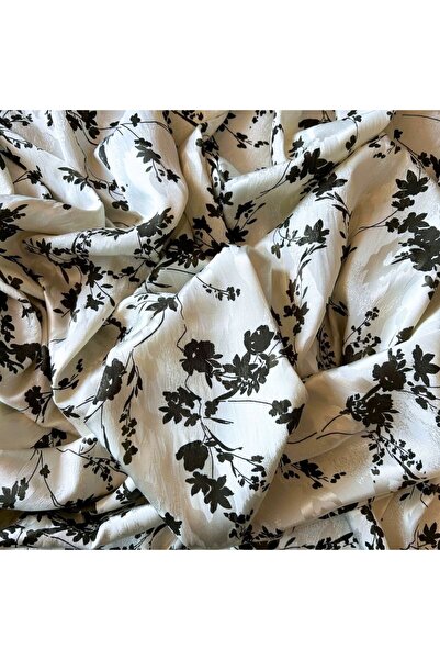 Doray Kumaş Elbiselik Kumaş / Jakarlı Floş Viskon Saten / DRY 5004