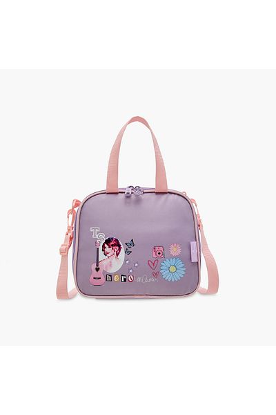 Celebrity Icons Taylor Swift Print Lunch Bag with Zip Closure