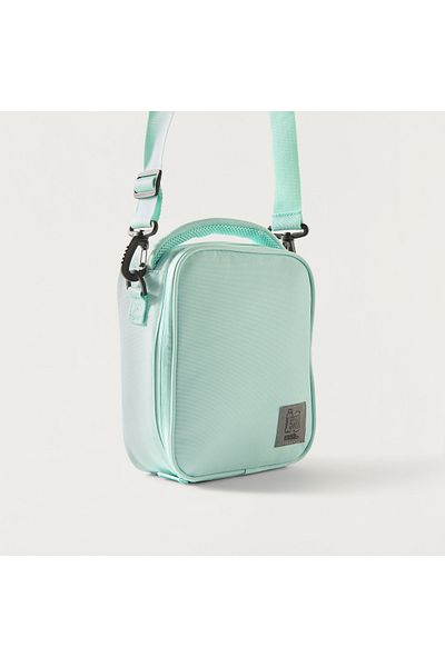 MUST Solid Lunch Bag with Adjustable Strap and Zip Closure