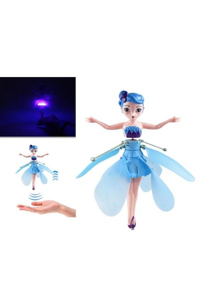 OEM Flying Fairy Toy with Induction Sensor, Manual Control, Blue, 16x5x19cm