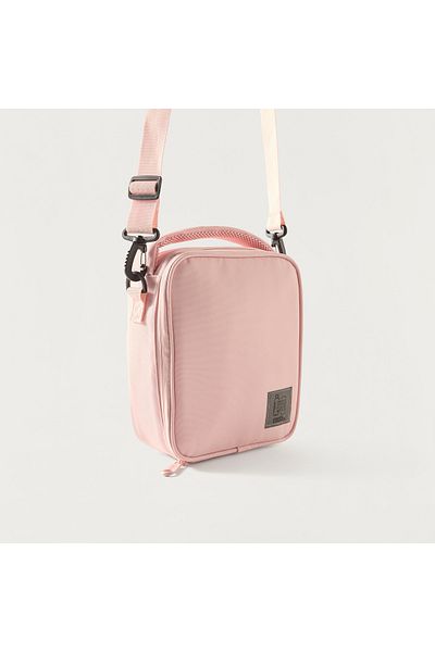 MUST Solid Lunch Bag with Adjustable Strap and Top Handle