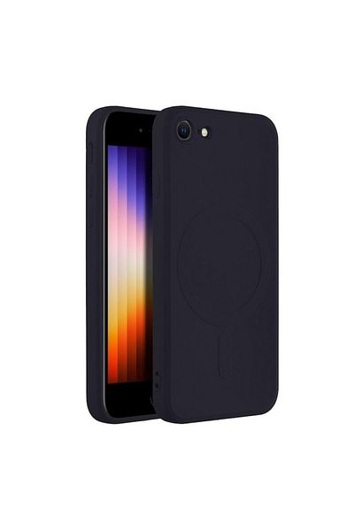 Gtech Husa MagSilicon Compatibil cu Iphone 16e/SE 2025, compatibila cu incarcarea Magsafe, Negru