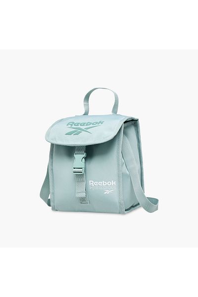 Reebok Logo Print Lunch Bag with Zip Closure