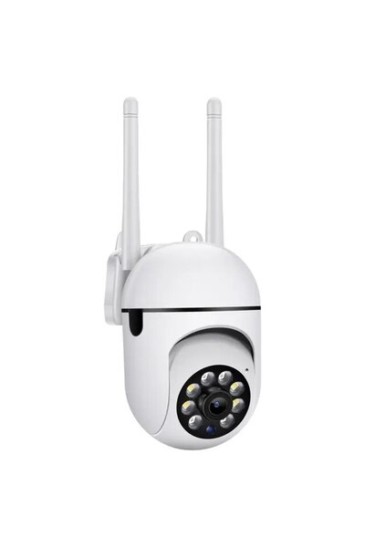 OEM Cameră de supraveghere Wi-Fi rotativă, 360 de grade, 1080-25 fps, albă