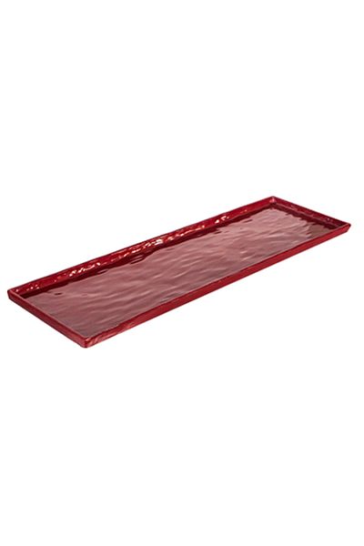 Raki Rectangular melamine serving tray RAKI RED 16 3x53x1cm