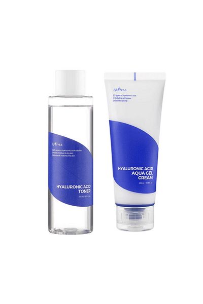 Isntree Hyaluronic Acid Toner 200ml + Hyaluronic Acid Aqua Gel Cream 100ml SET