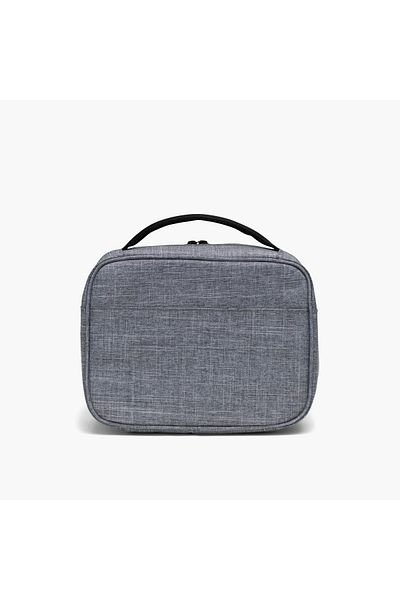 Herschel Supply Co. حقيبة غداء متينة من شركة هيرشل سابلاي مع مقبض وسحاب للإغلاق