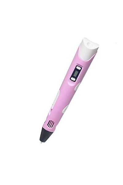 OEM Smart 3D Printing Pen with Digital Display, PLA Filament, Pink