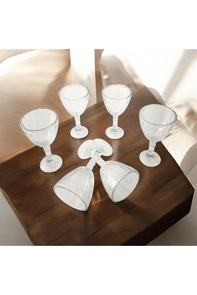 partridge store Glass Coffee Side Glass Set of 6