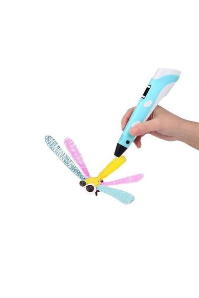 OEM 3D Printing Pen, Graphic Drawing Pen with 100 Meters of Filament, Blue